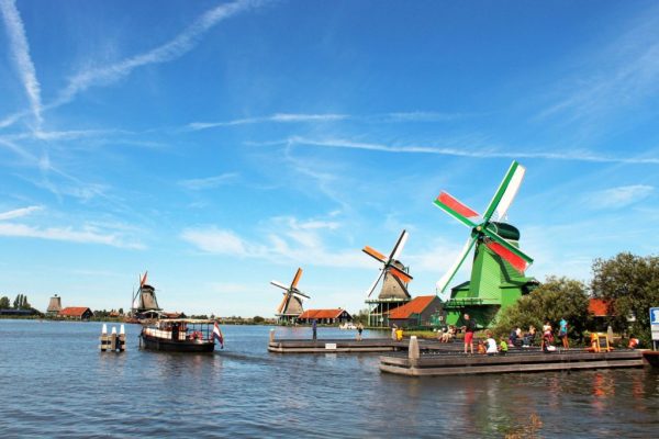 Làng Zaanse Schans - Bảo tàng cối xay gió - Hà Lan